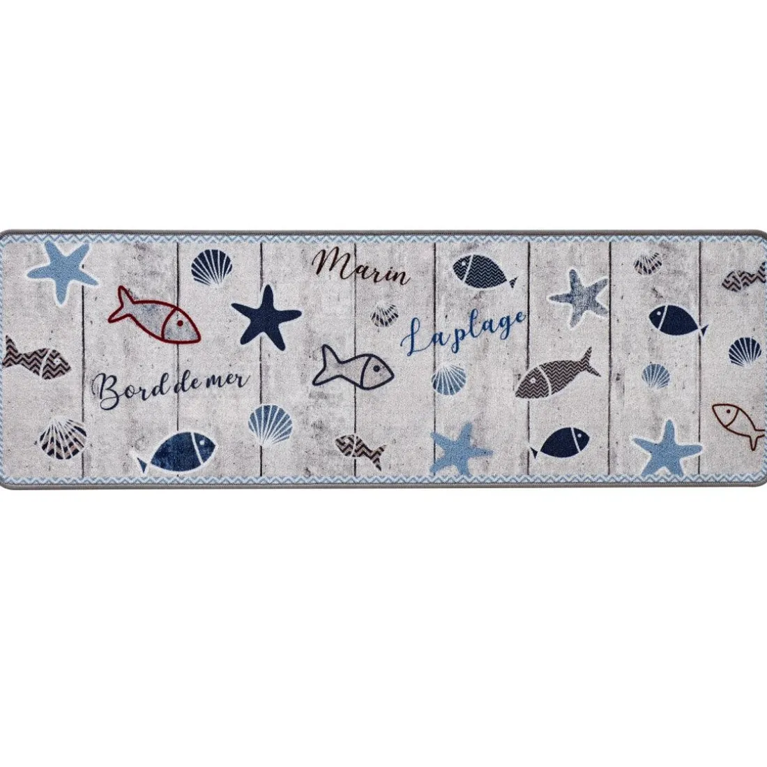 Tapis de cuisine motifs bord de mer PISCO 40X60