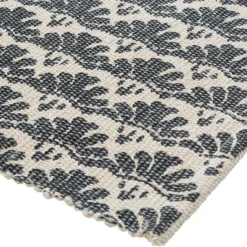 Tapis en Coton Imprimé Box Gris modèle A