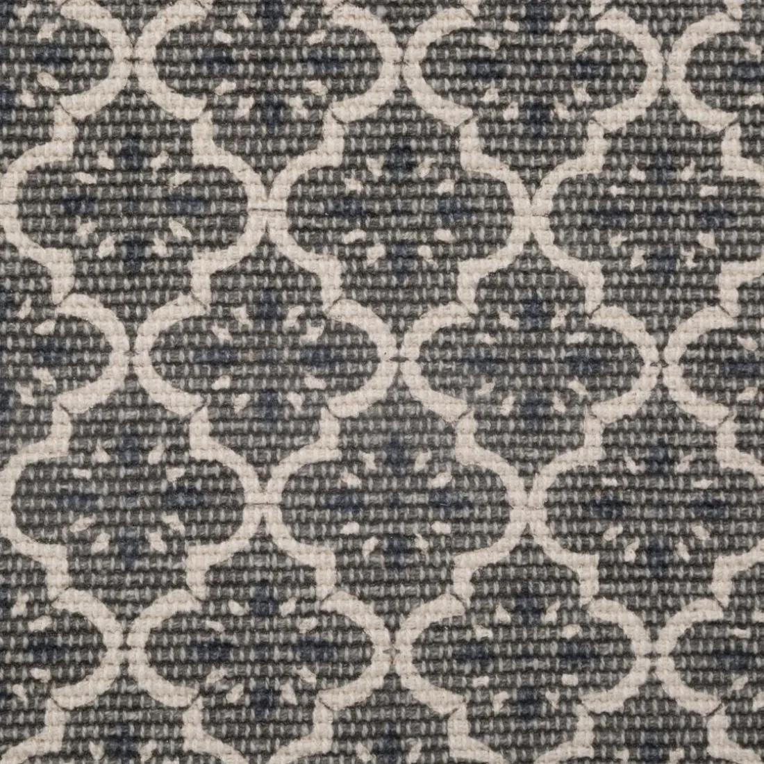 Tapis en Coton Imprimé Box Gris modèle A