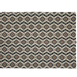 Tapis en coton imprimé 120x170 cm café