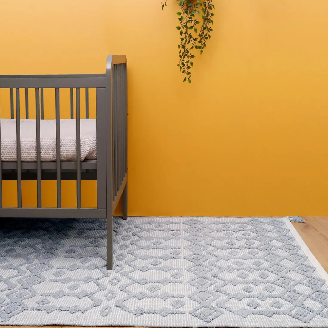 Tapis enfant naturel & écru BLONDER Gris