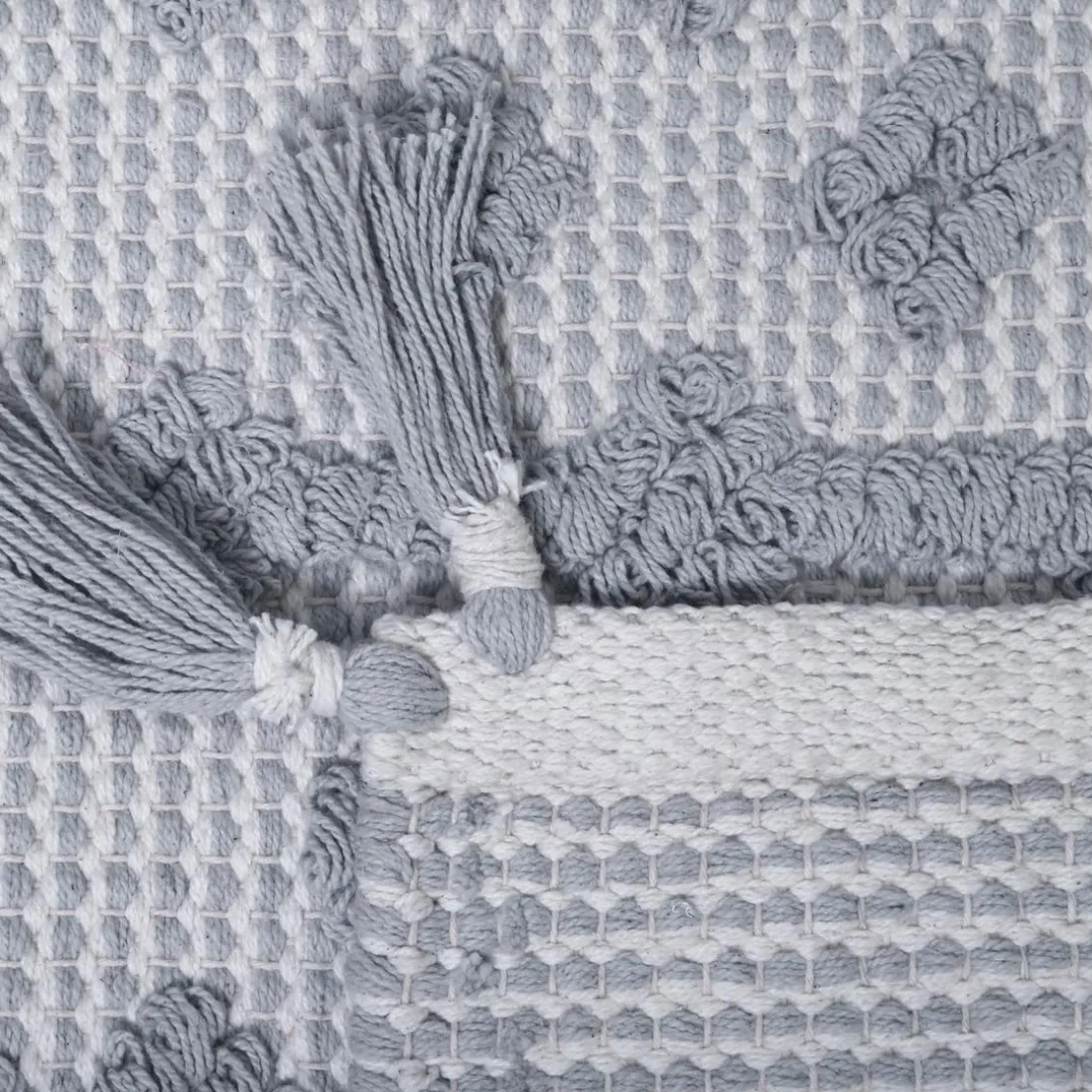 Tapis enfant naturel & écru BLONDER Gris