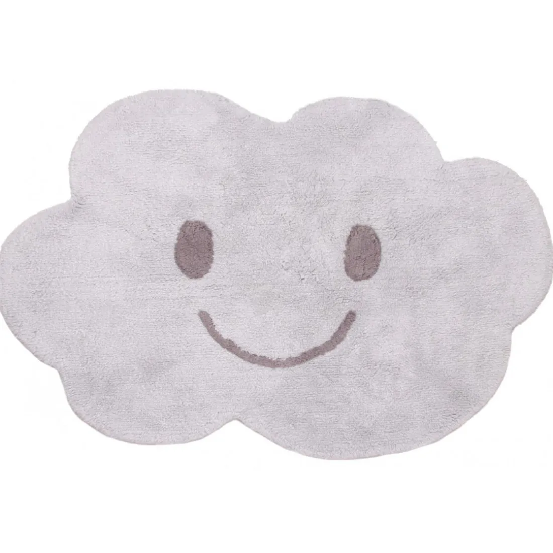 Tapis enfant nuage gris 115x75cm BUZZ