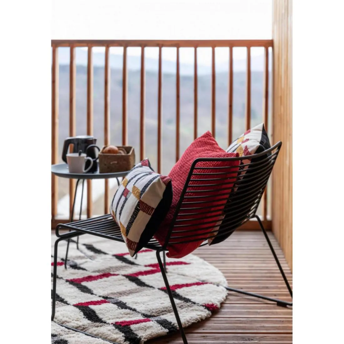 Tapis Erika Neige diamètre 160 cm
