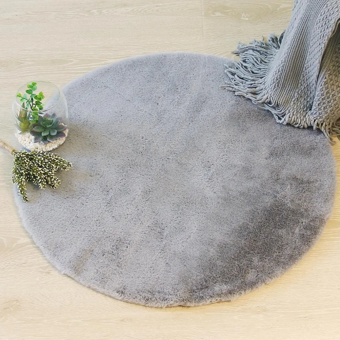Tapis four extra doux gris D 80