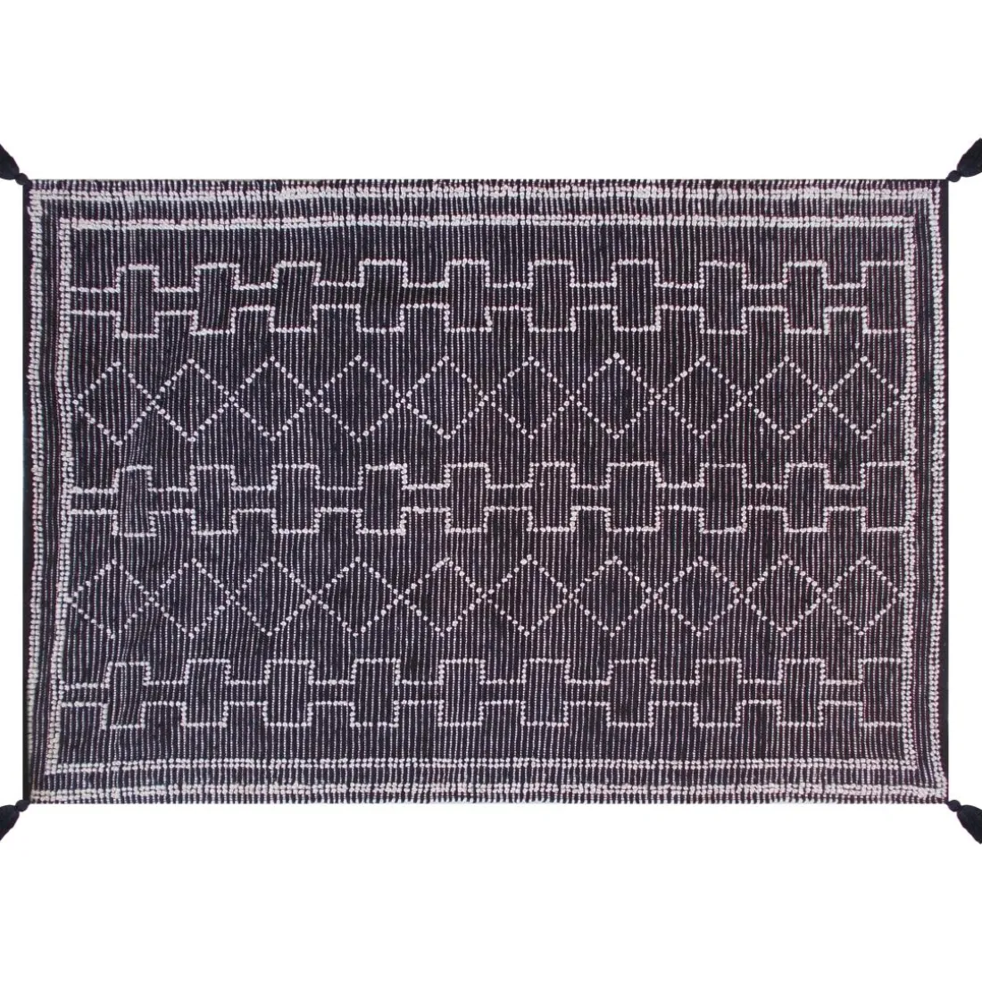 Tapis Gimie Charbon/ivoire 120 x 180