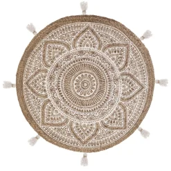 Tapis imprimé Rosalie D78 jute