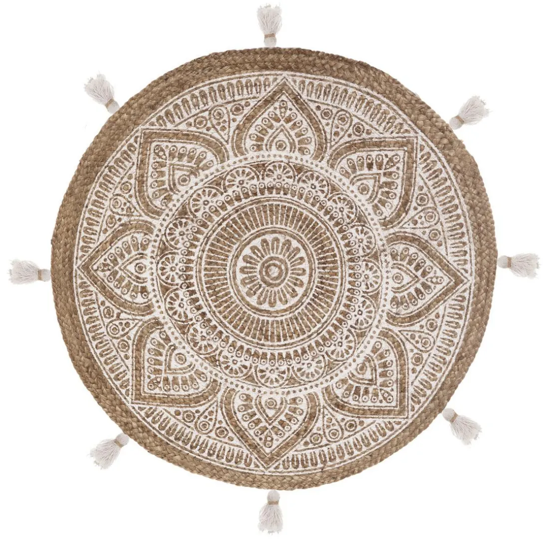 Tapis imprimé Rosalie D78 jute