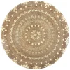 Tapis Juté Doré Brillant
