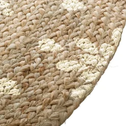 Tapis Juté Doré Brillant