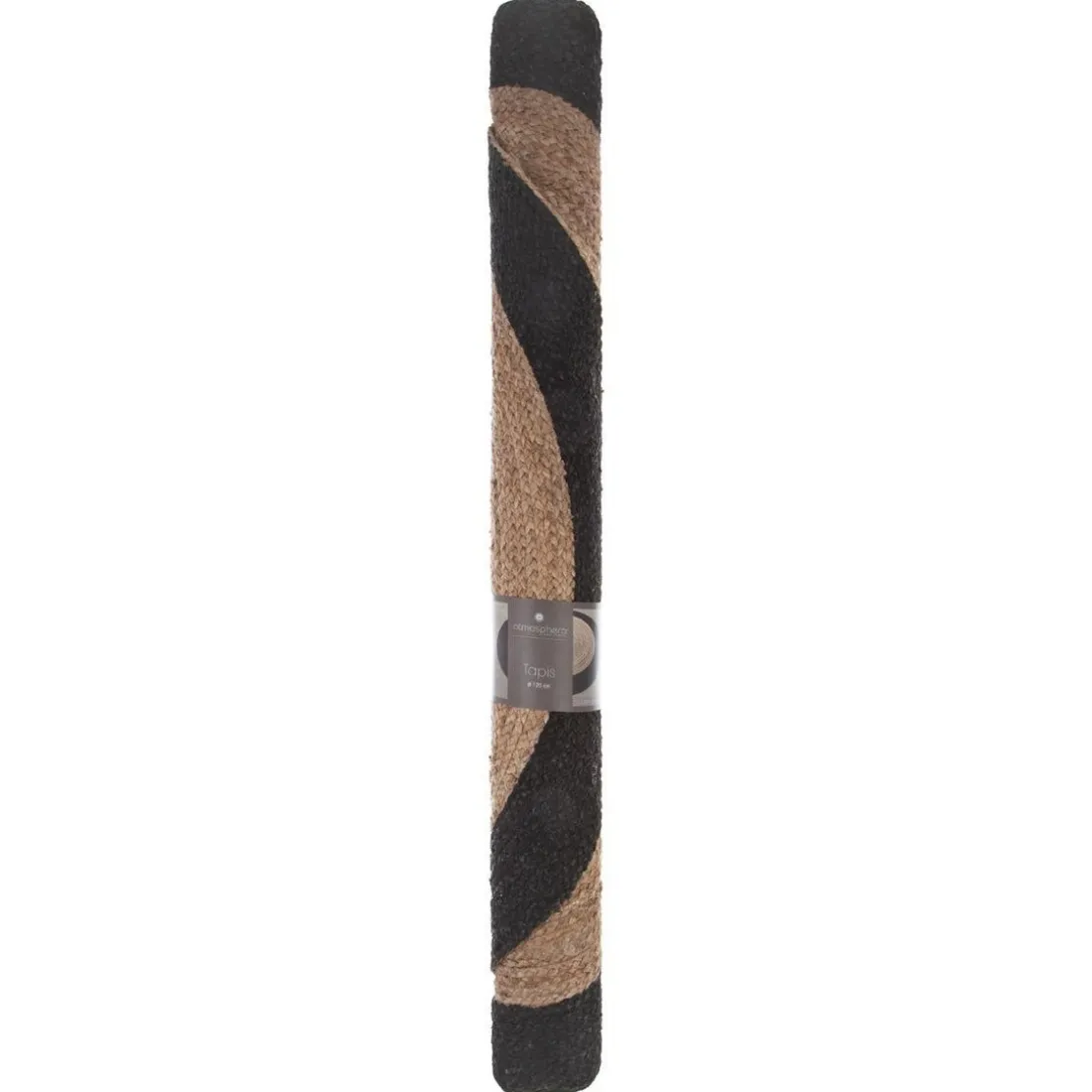 Tapis jute noir - Mood D120