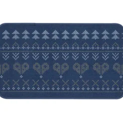 Tapis recivert chalet bleu