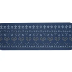 Tapis recivert chalet bleu