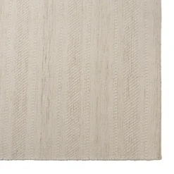 Tapis rectangulaire 160x230cm laine texturée nuances de beige SACHA
