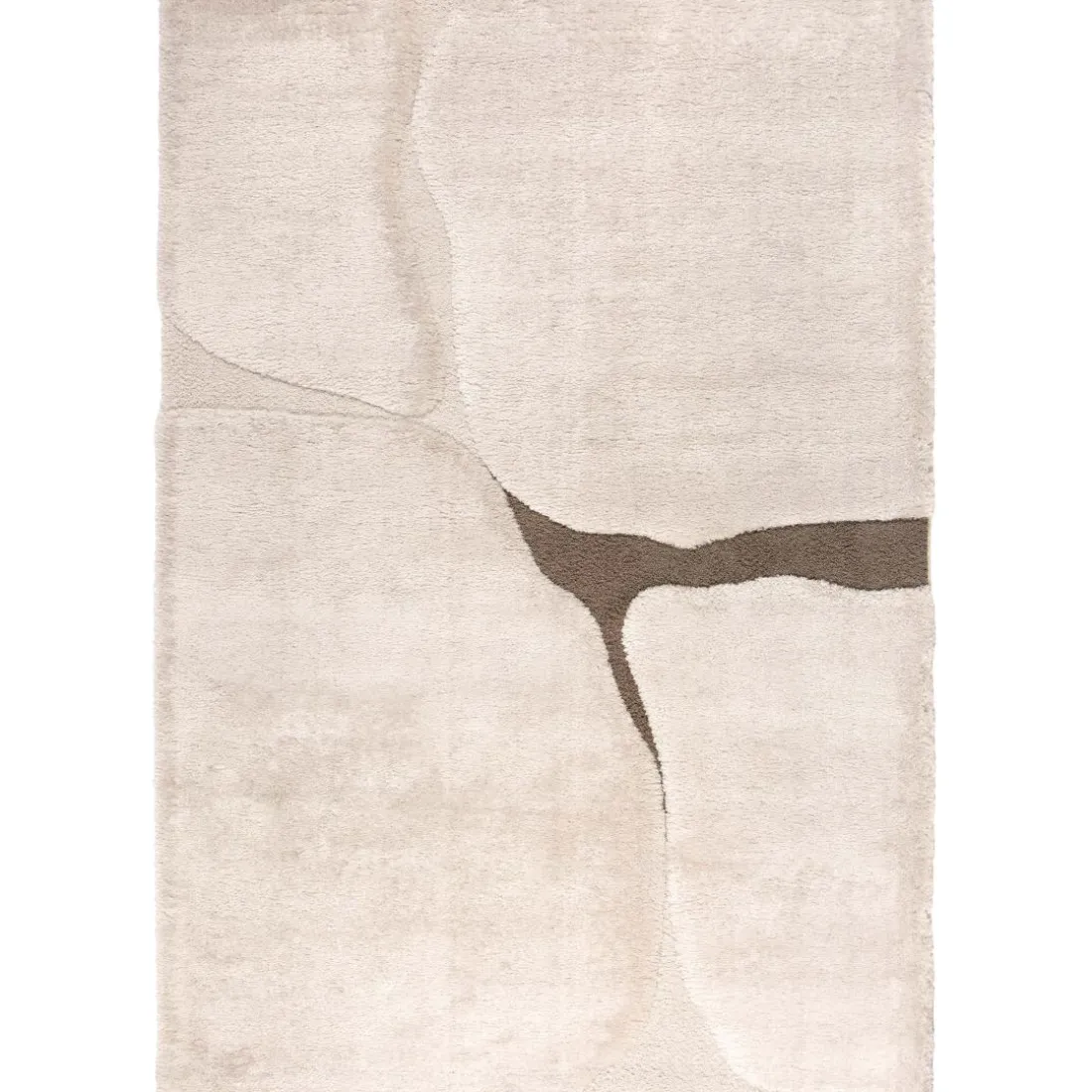 Tapis recyclé Yan Neige 200 x 290 x 2