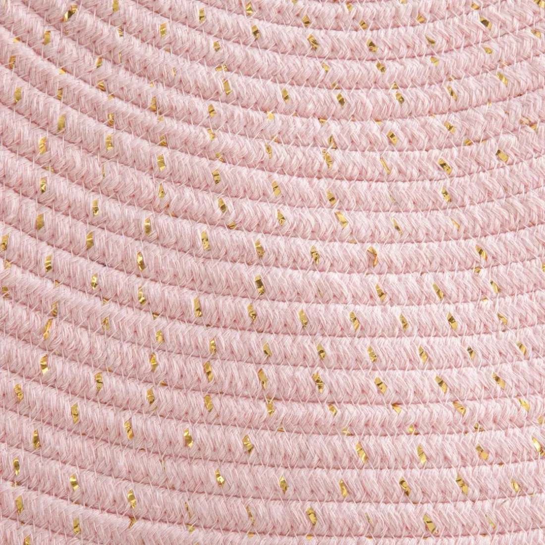 Tapis rose lurex à franges D.90