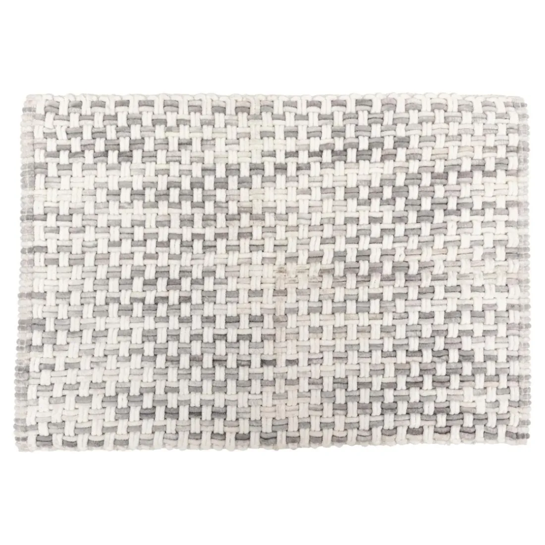 Tapis tressé gris