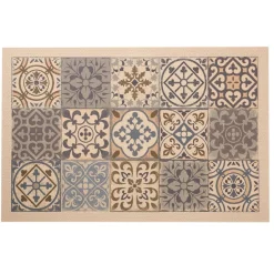 Tapis Vinyl Carreaux Beige KYLAS