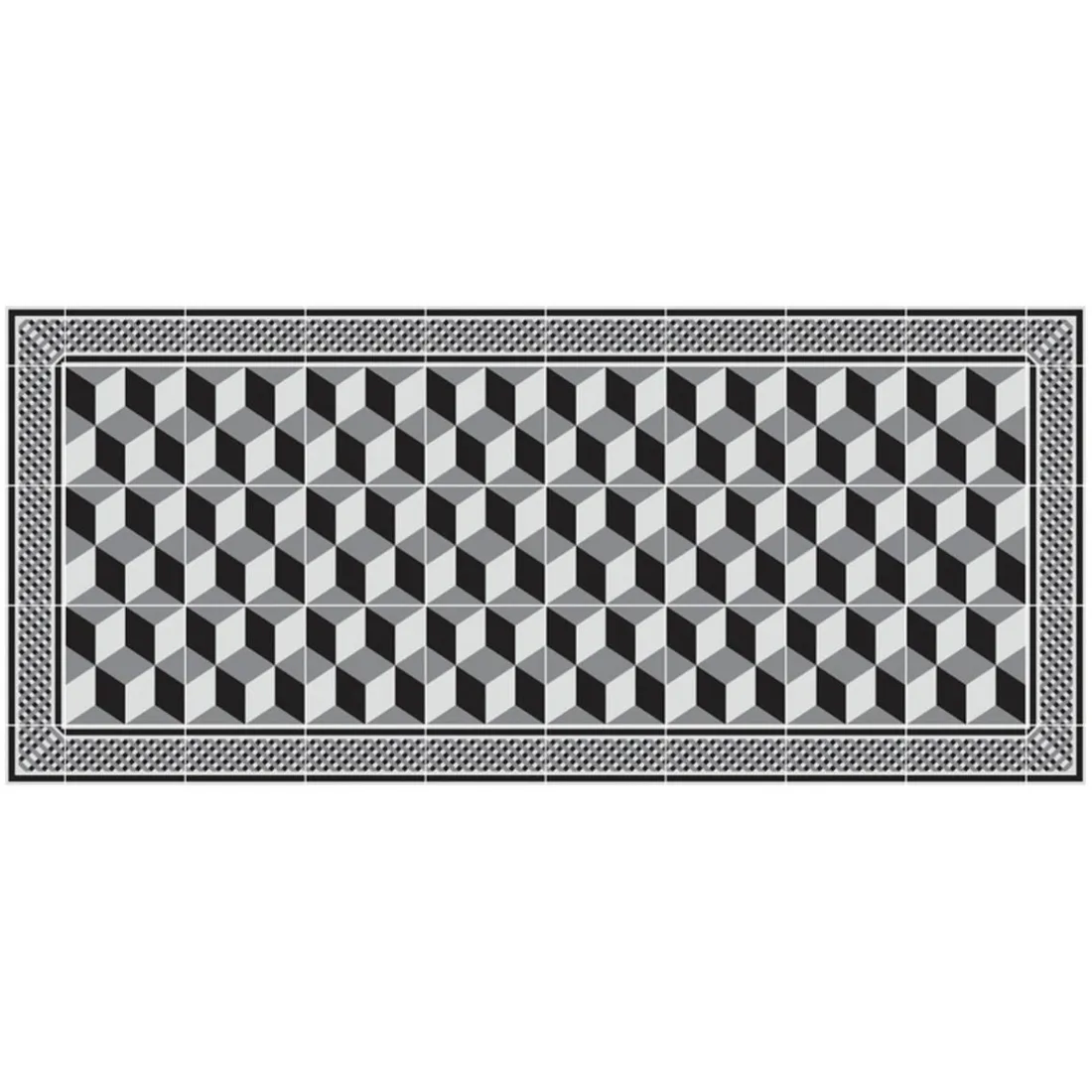 Tapis Vinyle Mosaïque multicolore Boîte 50x112