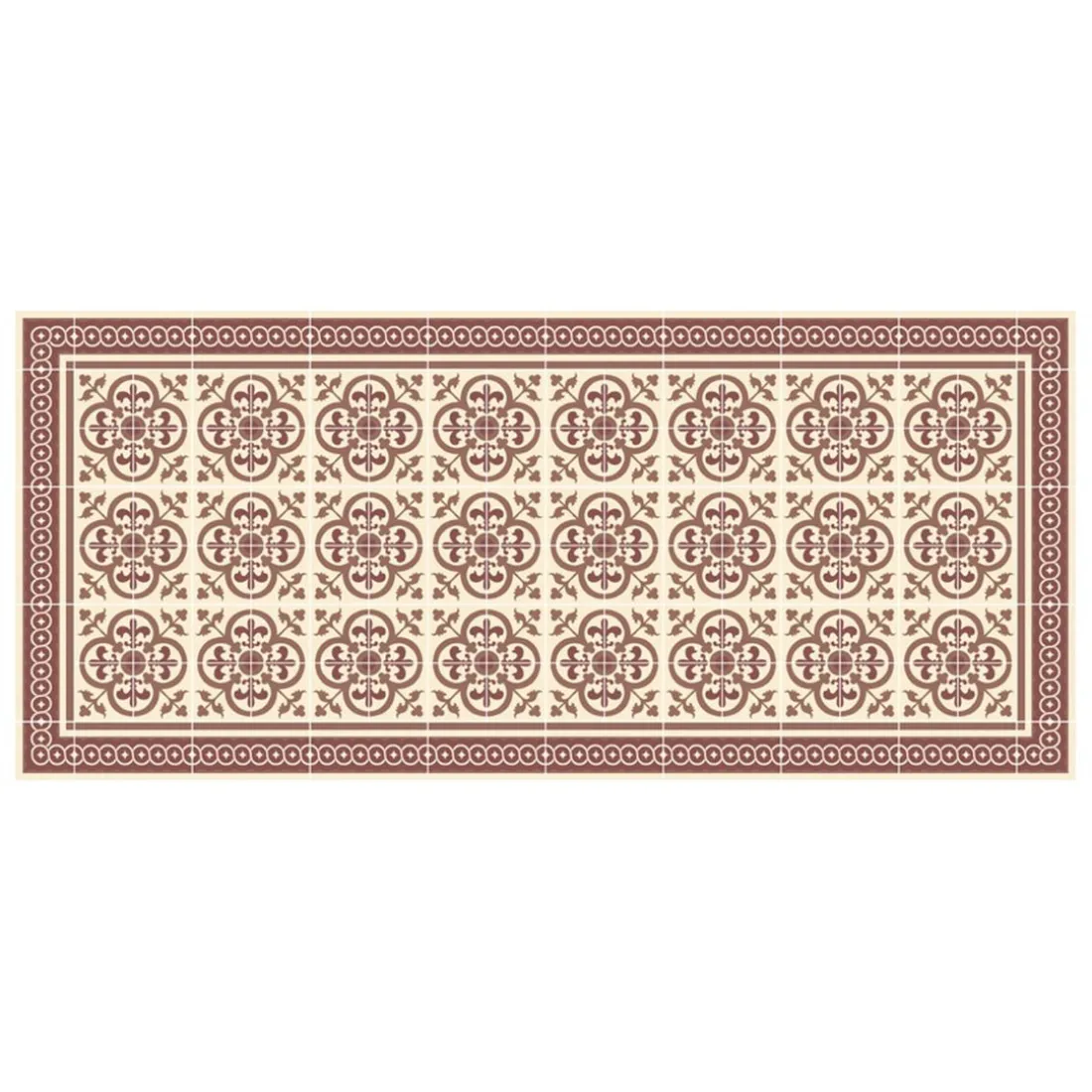Tapis Vinyle Mosaïque multicolore Boîte 50x112