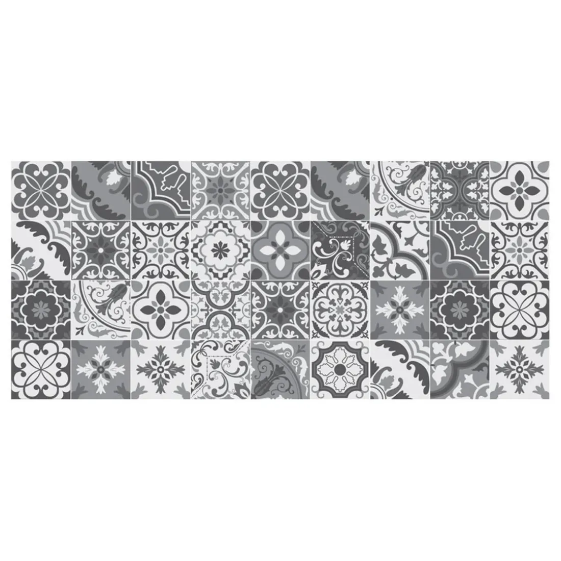 Tapis Vinyle Mosaïque multicolore Boîte 50x112