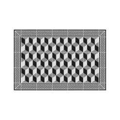Tapis Vinyle Mosaïque multicolore Boîte 50x75