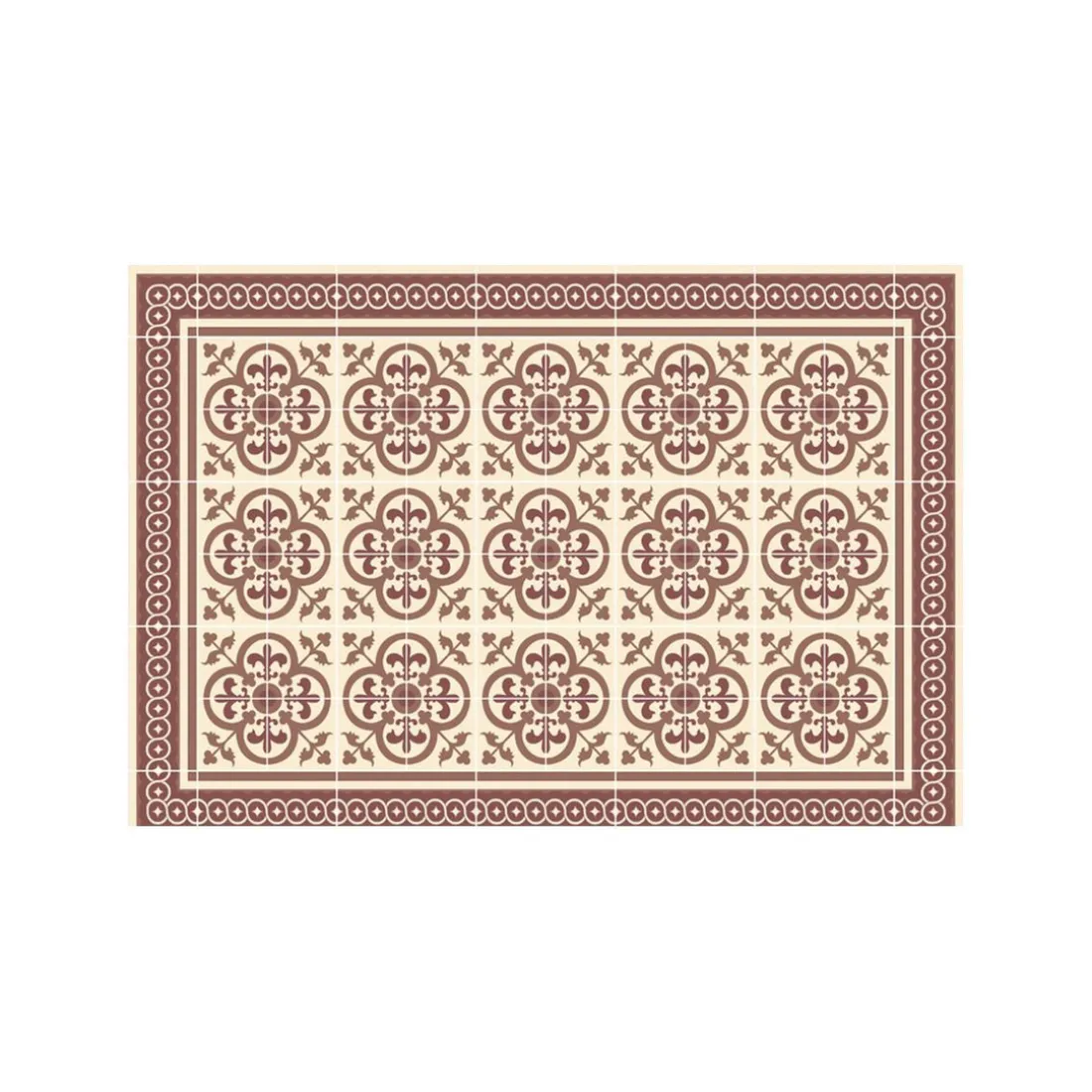 Tapis Vinyle Mosaïque noir Boîte 50x75