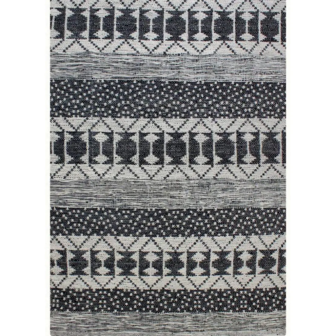 Tapis Zambezi Ivoire/charbon 160 x 230