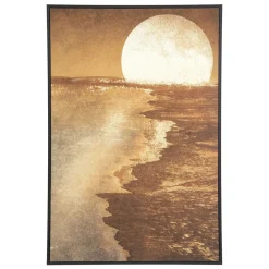 Toile imprimée encadrée flocon soleil 60x90cm