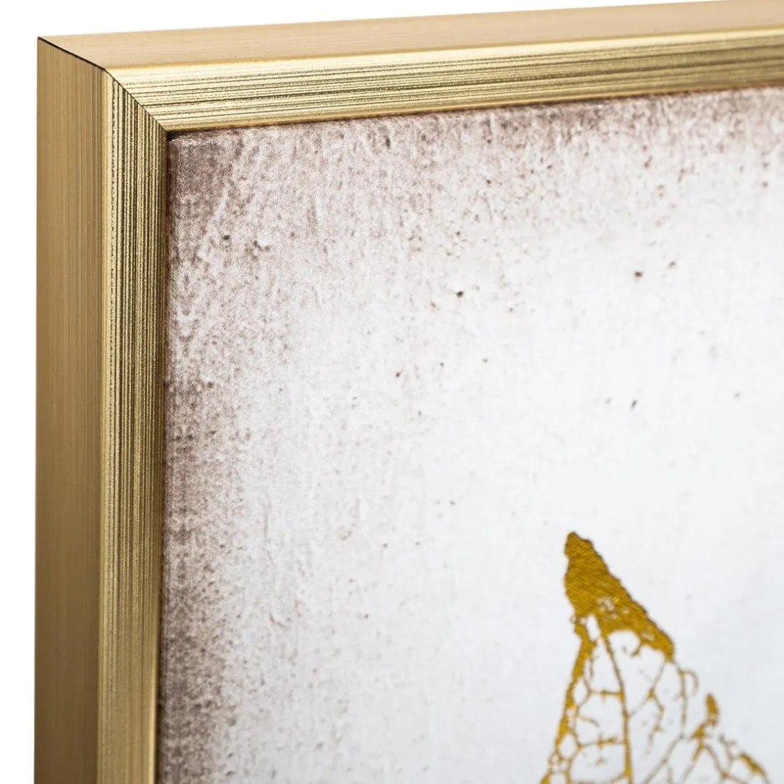 Toile Imprimée et Cadre et Foil Plume