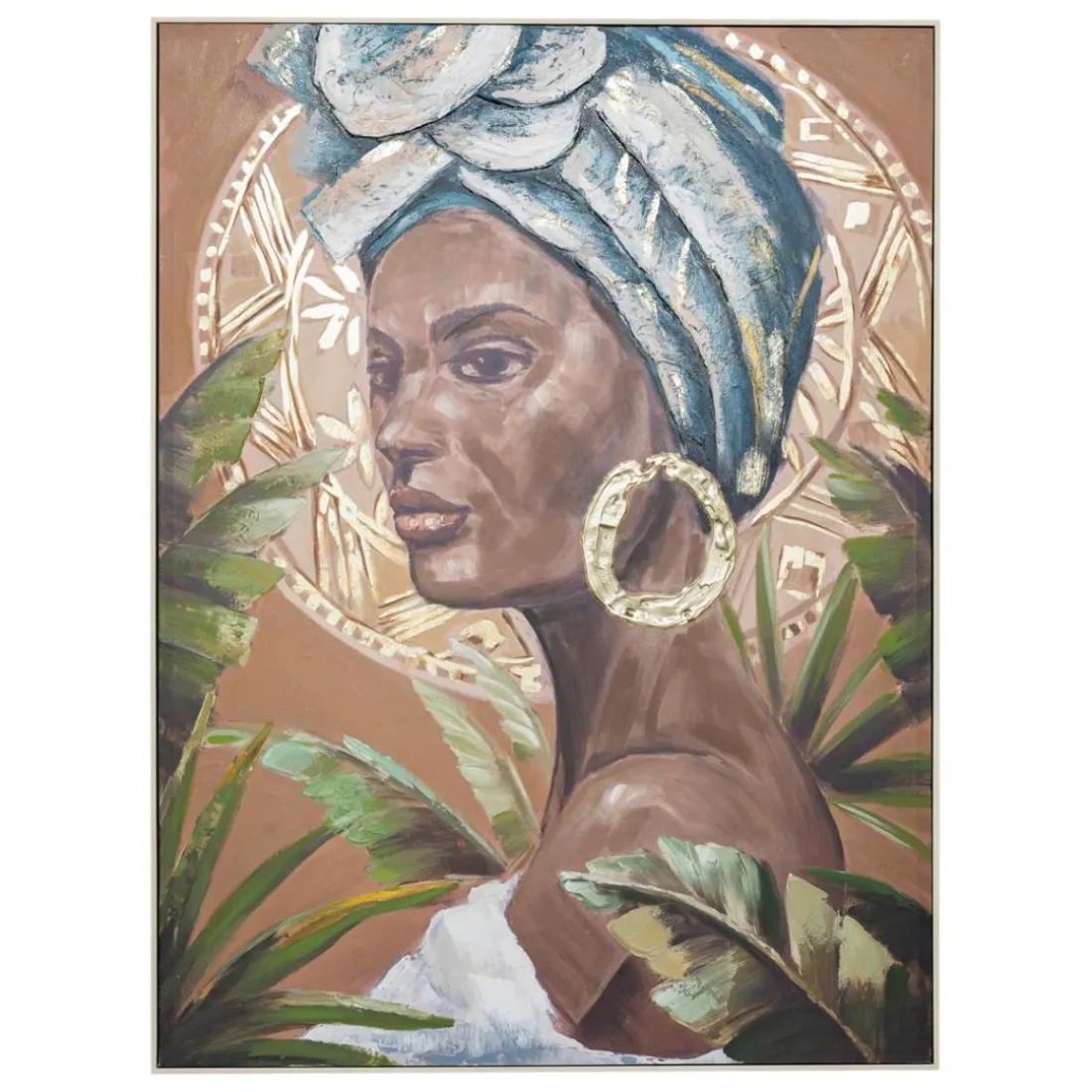 Toile peinte encadrée
