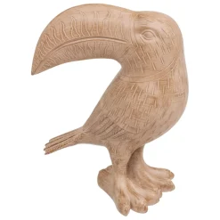 Toucan beige en résine H30cm