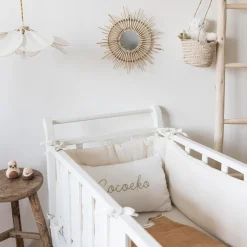 Tour de lit en gaze de coton ECRU