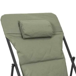 Transat Pliant en Métal vert kaki