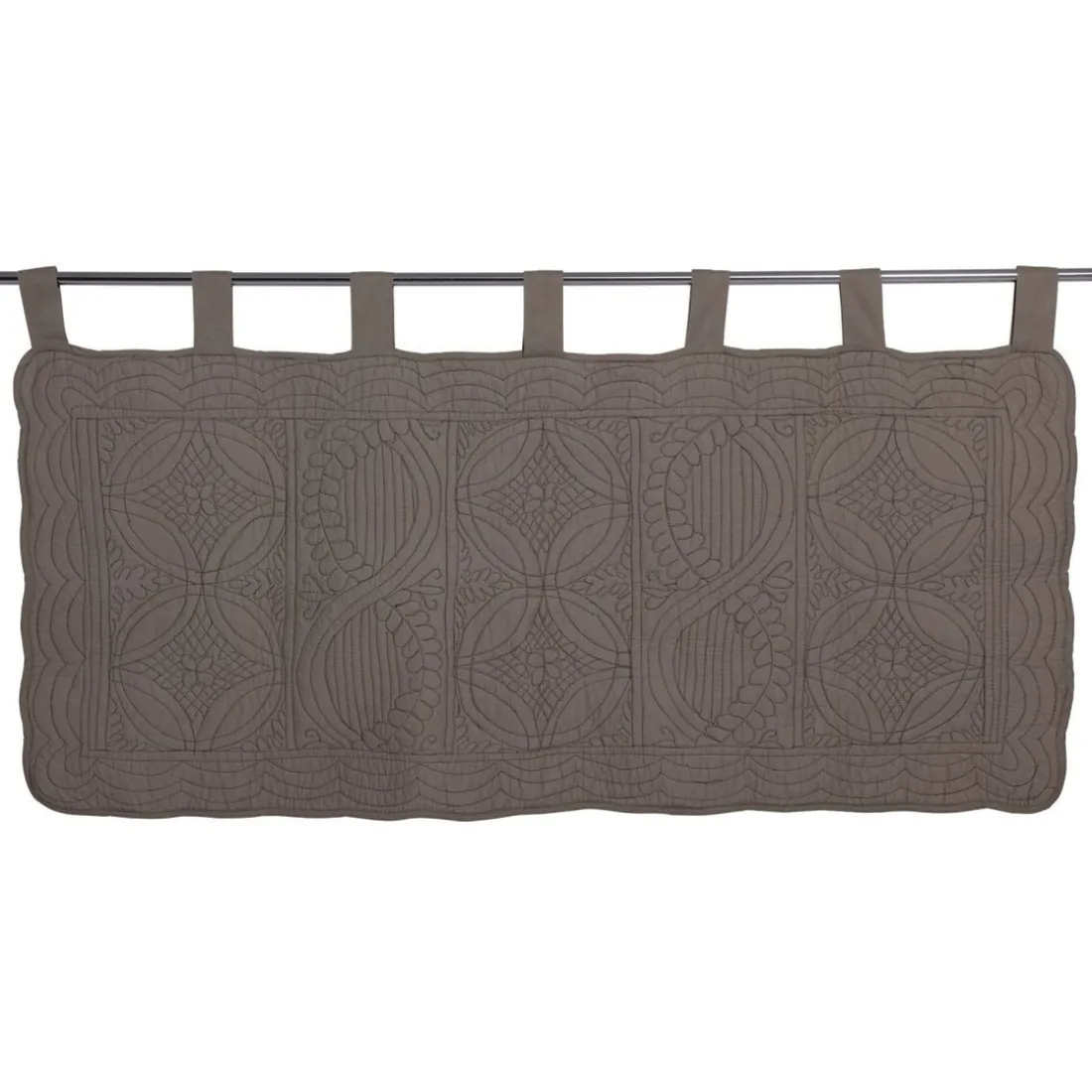 Tête de lit en boutis uni coton - Beige