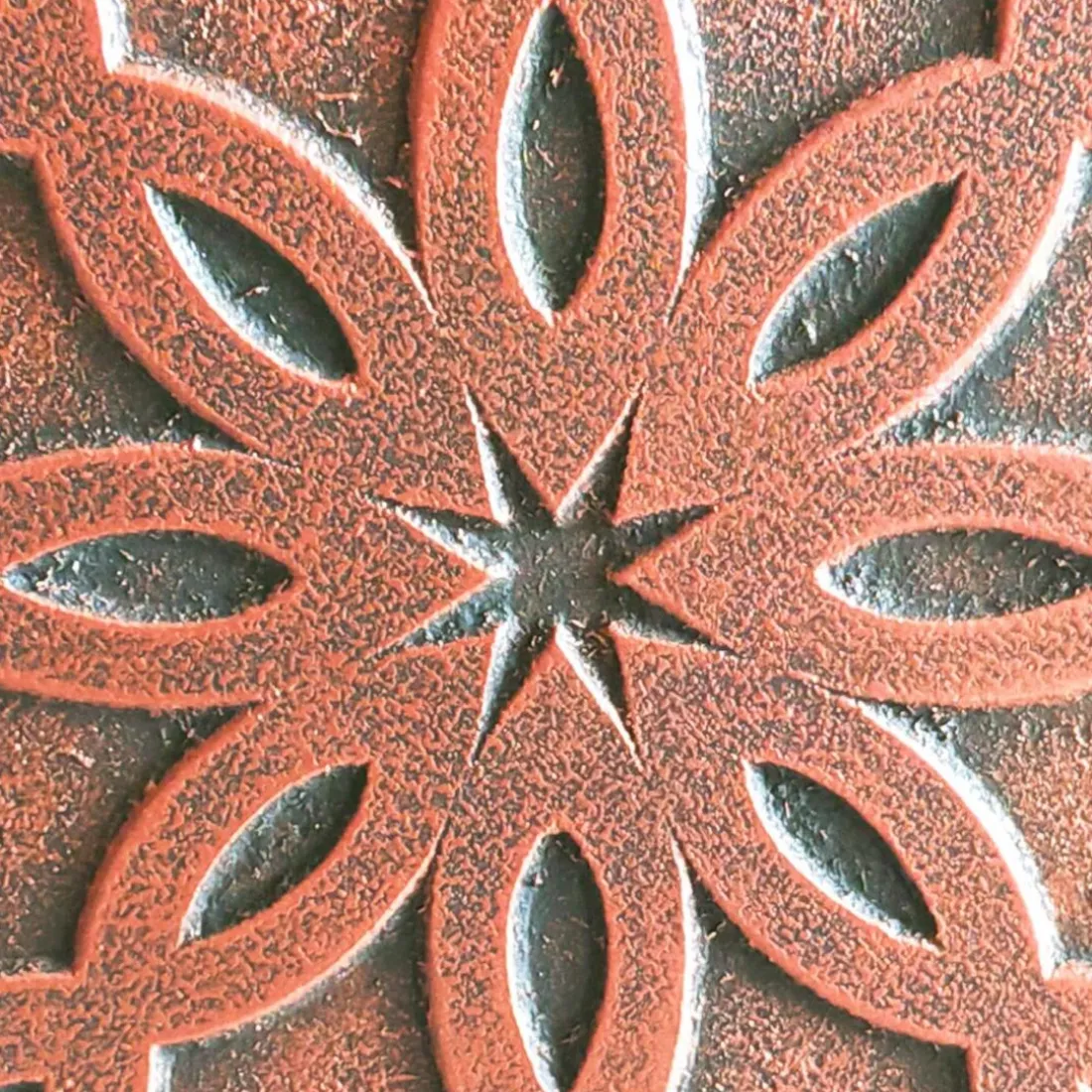 Tête de lit style oriental bois sculpté Linium Cuivre