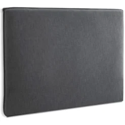Tête de lit 'TIESTO' avec revêtement en tissu gris anthracite