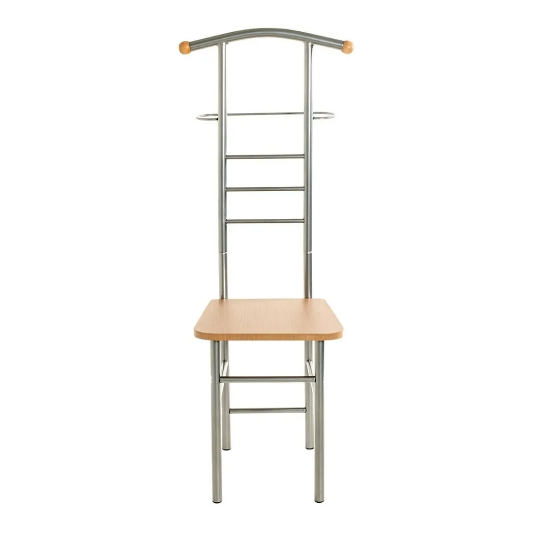 Valet de chambre avec assise en décor hêtre