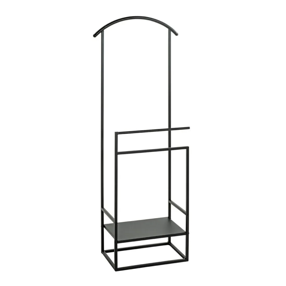 Valet de chambre métal laqué noir