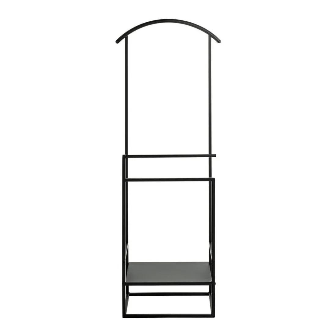 Valet de chambre métal laqué noir