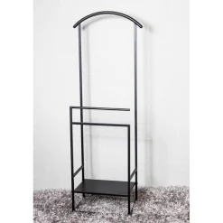 Valet de chambre métal laqué noir