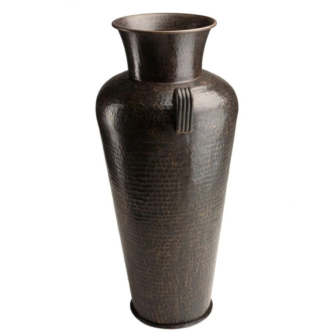 Vase alu avec anses couleur cuivre noir antique HONORE