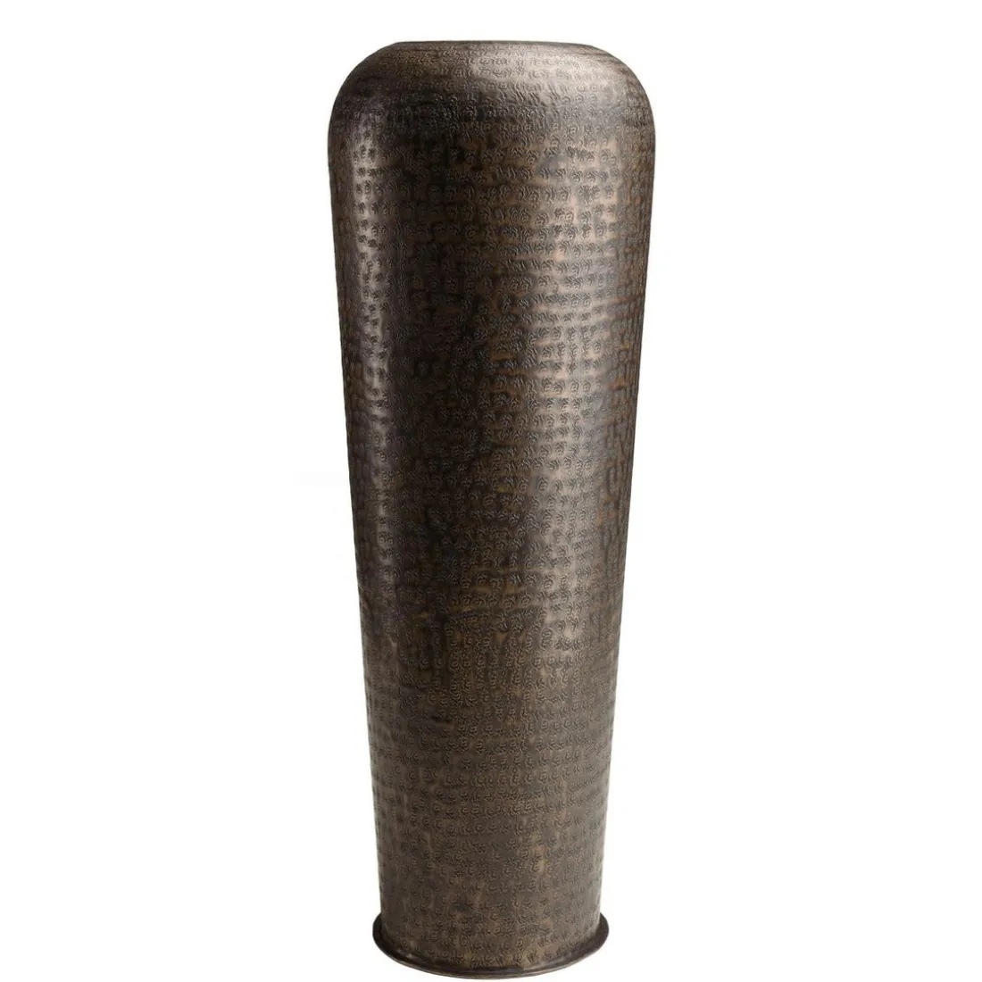 Vase alu couleur cuivre noir antique avec gravures HONORE