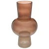 Vase ambre en verre