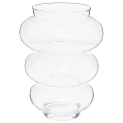 Vase double ambre Matali