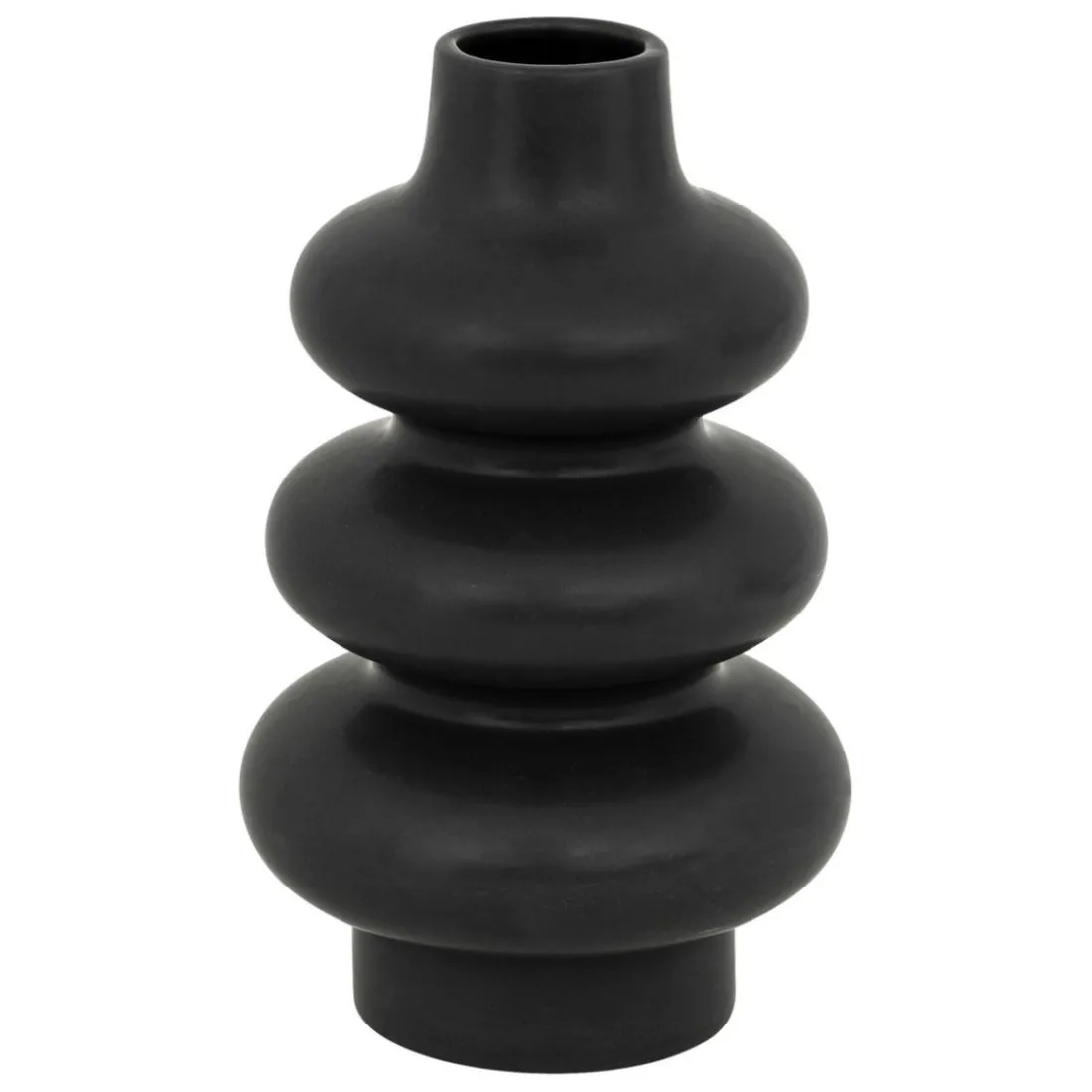 Vase en céramique noir clothilde