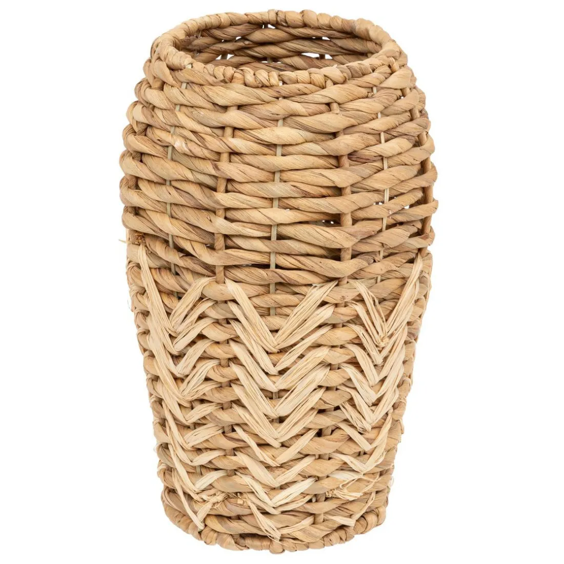 Vase rond jacinthe d'eau H35cm marron
