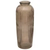 Vase verre recyclé marron