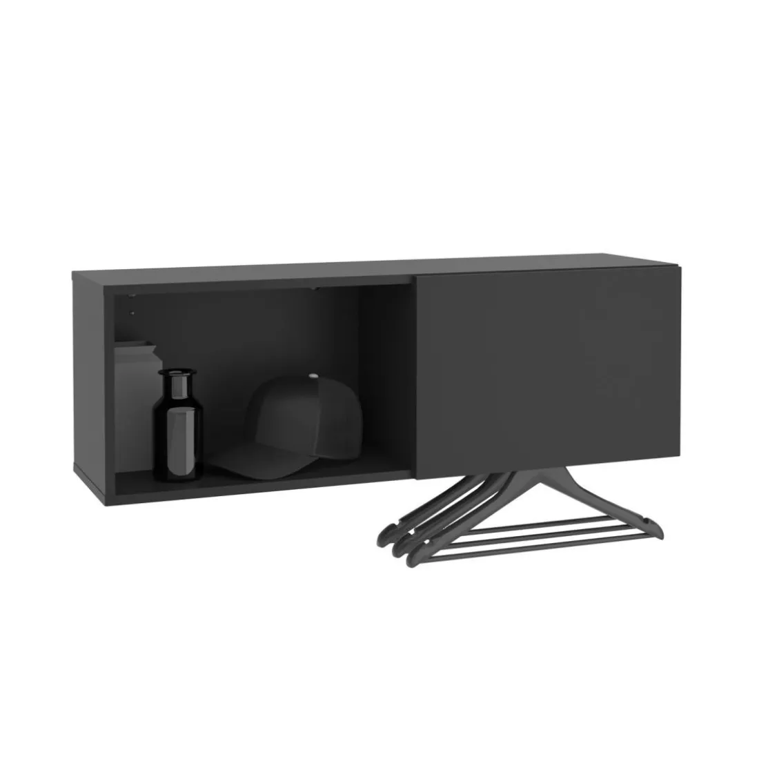 Vestiaire murale DARK 8 anthracite