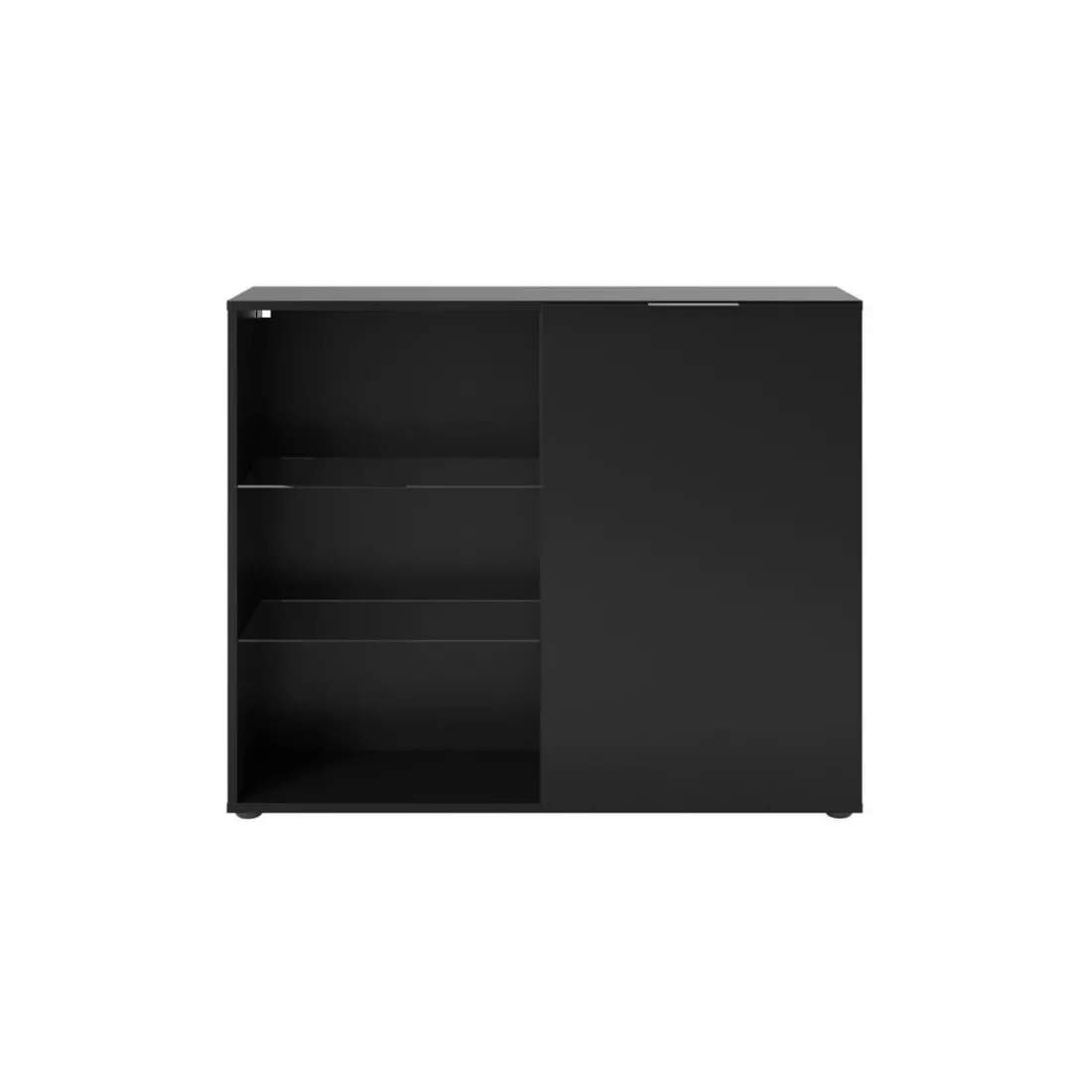 Vitrine 1 Porte 3 Compartiments DARK
